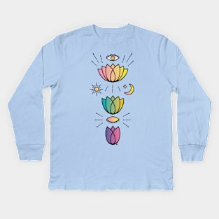 Flor de Loto Kids Long Sleeve T-Shirt